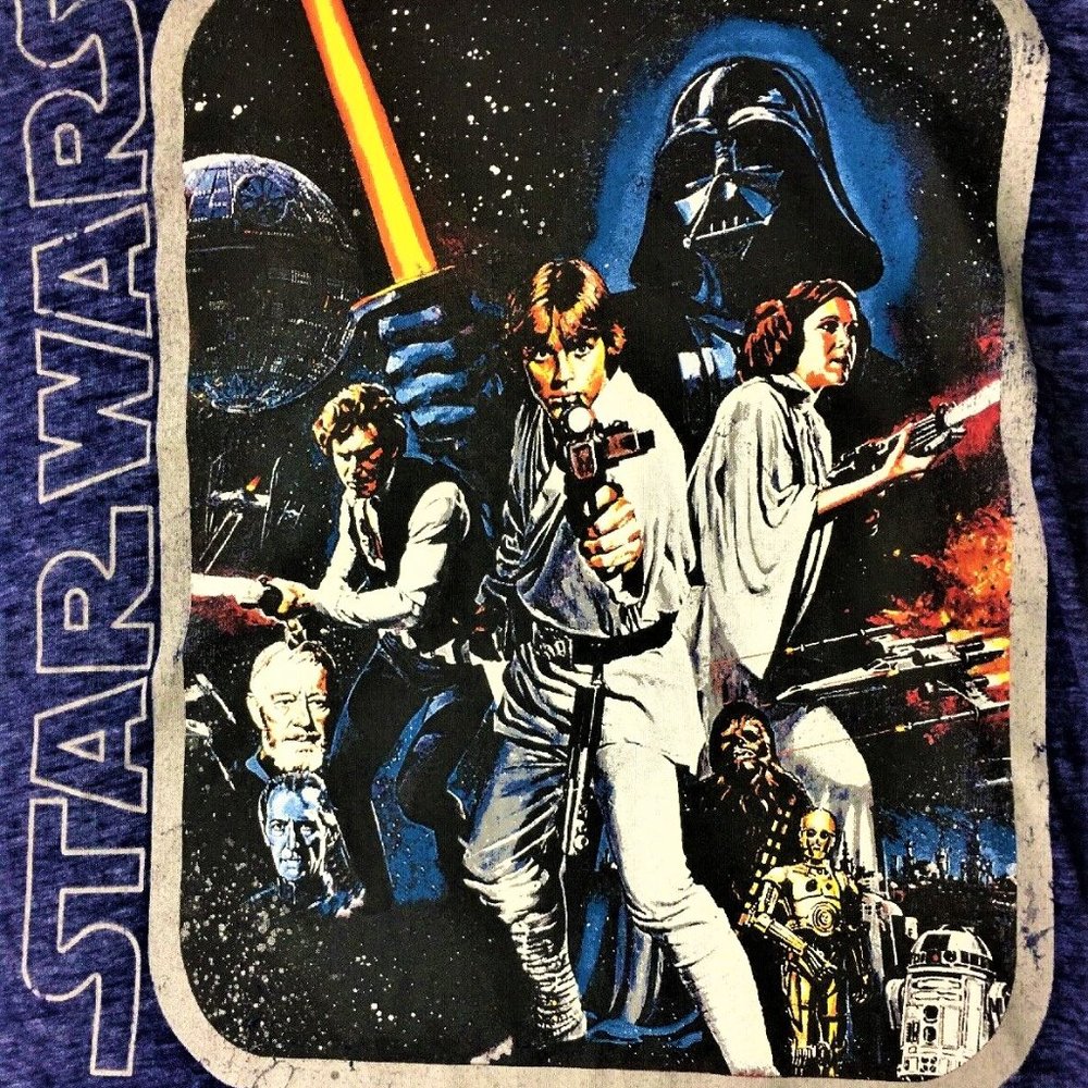 ORIGINAL Cast STAR WARS Poster T-Shirt